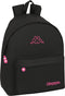Schoolrugzak Kappa Black and pink Zwart (33 x 42 x 15 cm)