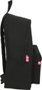 Schoolrugzak Kappa Black and pink Zwart (33 x 42 x 15 cm)