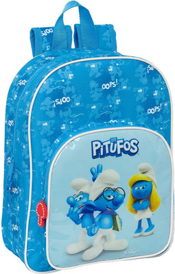Schoolrugzak Los Pitufos Blauw 26 x 34 x 11 cm