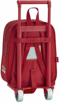 Schoolrugzak met Wielen 805 Real Sporting de Gijón 611972280 Rood