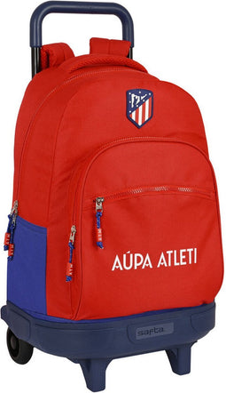 Schoolrugzak met Wielen Atlético Madrid Rood Marineblauw (33 x 45 x 22 cm)