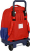 Schoolrugzak met Wielen Atlético Madrid Rood Marineblauw (33 x 45 x 22 cm)