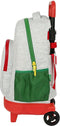 Schoolrugzak met Wielen Benetton Pop Grijs (33 x 45 x 22 cm)