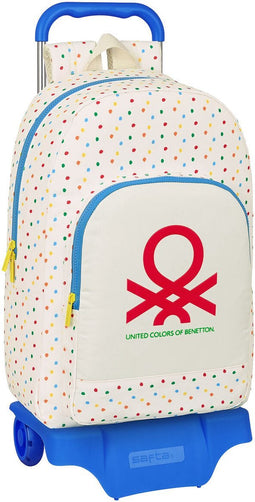Schoolrugzak met Wielen Benetton Topitos (30 x 46 x 14 cm)