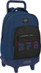 Schoolrugzak met Wielen BlackFit8 Urban Zwart Marineblauw (33 x 45 x 22 cm)