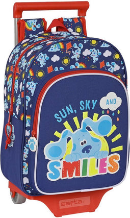 Schoolrugzak met Wielen Blue's Clues Marineblauw (26 x 34 x 11 cm)