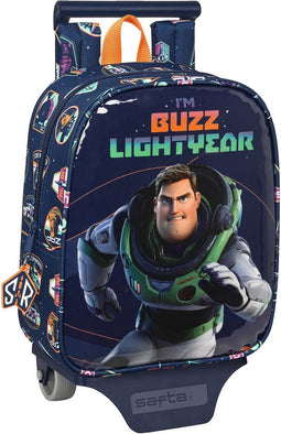 Schoolrugzak met Wielen Buzz Lightyear Marineblauw (22 x 27 x 10 cm)