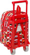 Schoolrugzak met Wielen Cars Let's race Rood Wit (22 x 27 x 10 cm)