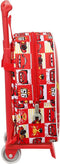 Schoolrugzak met Wielen Cars Let's race Rood Wit (22 x 27 x 10 cm)
