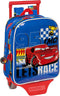 Schoolrugzak met Wielen Cars Race ready Blauw 22 x 27 x 10 cm