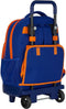 Schoolrugzak met Wielen Compact Valencia Basket M918 Blauw Oranje (33 x 45 x 22 cm)