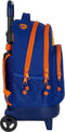 Schoolrugzak met Wielen Compact Valencia Basket M918 Blauw Oranje (33 x 45 x 22 cm)