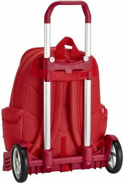 Schoolrugzak met Wielen Evolution Real Sporting de Gijón Rood
