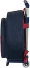 Schoolrugzak met Wielen F.C. Barcelona Corporativa Blauw Kastanjebruin (27 x 33 x 10 cm)