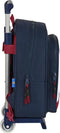 Schoolrugzak met Wielen F.C. Barcelona Corporativa Blauw Kastanjebruin (27 x 33 x 10 cm)