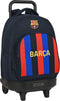 Schoolrugzak met Wielen F.C. Barcelona Kastanjebruin Marineblauw (33 x 45 x 22 cm)