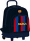 Schoolrugzak met Wielen F.C. Barcelona Kastanjebruin Marineblauw (33 x 45 x 22 cm)