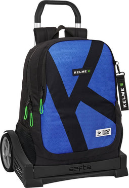 Schoolrugzak met Wielen Kelme Royal Blauw Zwart 32 x 44 x 16 cm