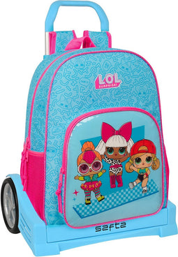 Schoolrugzak met Wielen LOL Surprise! Divas Blauw 33 x 42 x 14 cm