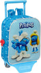 Schoolrugzak met Wielen Los Pitufos Blauw Hemelsblauw 22 x 27 x 10 cm