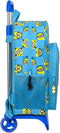 Schoolrugzak met Wielen Minions Minionstatic Blauw (33 x 42 x 14 cm)