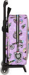 Schoolrugzak met Wielen Monster High Best boos Lila 22 x 27 x 10 cm
