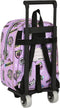 Schoolrugzak met Wielen Monster High Best boos Lila 22 x 27 x 10 cm