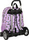 Schoolrugzak met Wielen Monster High Best boos Lila 33 x 42 x 14 cm