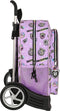 Schoolrugzak met Wielen Monster High Best boos Lila 33 x 42 x 14 cm