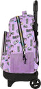 Schoolrugzak met Wielen Monster High Best boos Lila 33 X 45 X 22 cm