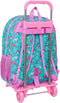 Schoolrugzak met Wielen My Little Pony Magic Roze Turkoois 33 x 42 x 14 cm