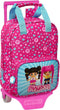 Schoolrugzak met Wielen Pinypon Blauw Roze 20 x 28 x 8 cm