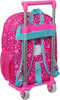 Schoolrugzak met Wielen Pinypon Blauw Roze 26 x 34 x 11 cm