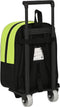 Schoolrugzak met Wielen Real Betis Balompié Zwart Limoen 22 x 27 x 10 cm