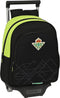 Schoolrugzak met Wielen Real Betis Balompié Zwart Limoen 28 x 34 x 10 cm
