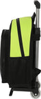 Schoolrugzak met Wielen Real Betis Balompié Zwart Limoen 28 x 34 x 10 cm