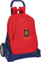 Schoolrugzak met Wielen RFEF Rood Blauw (32 x 44 x 16 cm)
