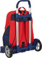 Schoolrugzak met Wielen RFEF Rood Blauw (32 x 44 x 16 cm)