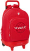 Schoolrugzak met Wielen Sevilla Fútbol Club Rood 33 x 45 x 22 cm