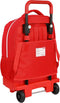 Schoolrugzak met Wielen Sevilla Fútbol Club Rood (33 x 45 x 22 cm)