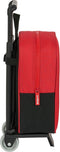 Schoolrugzak met Wielen Sevilla Fútbol Club Zwart Rood 22 x 27 x 10 cm