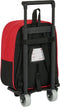 Schoolrugzak met Wielen Sevilla Fútbol Club Zwart Rood 22 x 27 x 10 cm
