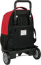 Schoolrugzak met Wielen Sevilla Fútbol Club Zwart Rood 33 X 45 X 22 cm