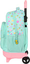 Schoolrugzak met Wielen Smiley Summer fun Turkoois (33 x 45 x 22 cm)