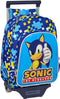 Schoolrugzak met Wielen Sonic Speed 26 x 34 x 11 cm Blauw