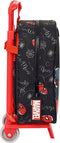 Schoolrugzak met Wielen Spider-Man Hero Zwart 22 x 27 x 10 cm
