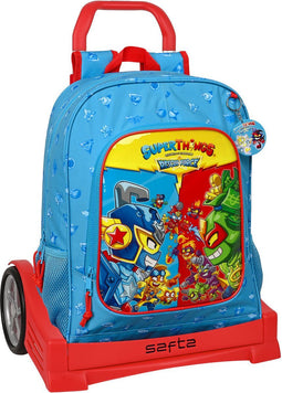 Schoolrugzak met Wielen SuperThings Rescue force 32 x 42 x 14 cm Blauw