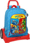 Schoolrugzak met Wielen SuperThings Rescue force 32 x 42 x 14 cm Blauw