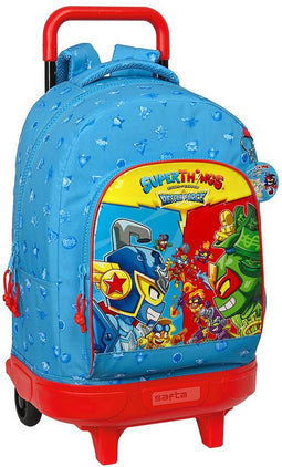 Schoolrugzak met Wielen SuperThings Rescue force 33 x 45 x 22 cm Blauw