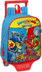 Schoolrugzak met Wielen SuperThings Rescue force Blauw 22 x 27 x 10 cm
